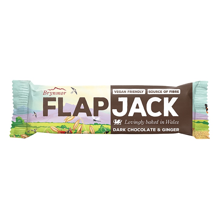Brynmor Gluten Free Dark Chocolate Ginger Flapjack 40g image 1