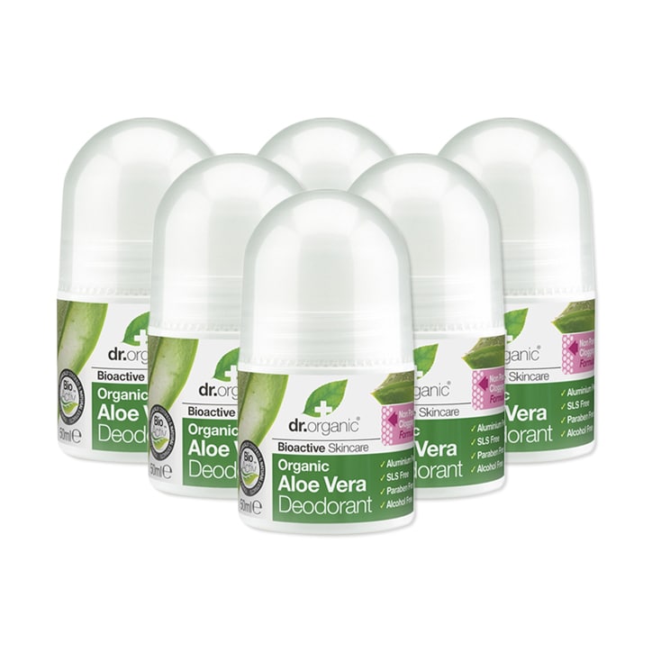 Dr Organic Aloe Vera Deodorant Bundle 6 x 50ml