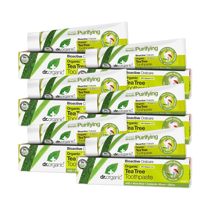 Dr Organic Tea Tree Toothpaste Bundle 6 x 100ml