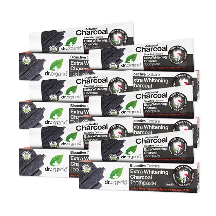 Dr Organic Charcoal Toothpaste Bundle 6 x 100ml