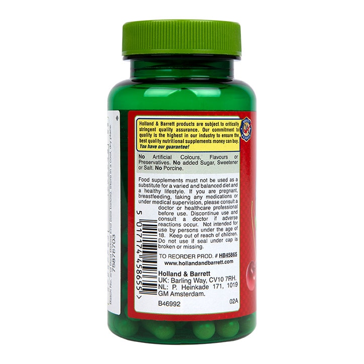 Holland & Barrett Cherry Heart 500mg 60 Capsules image 3