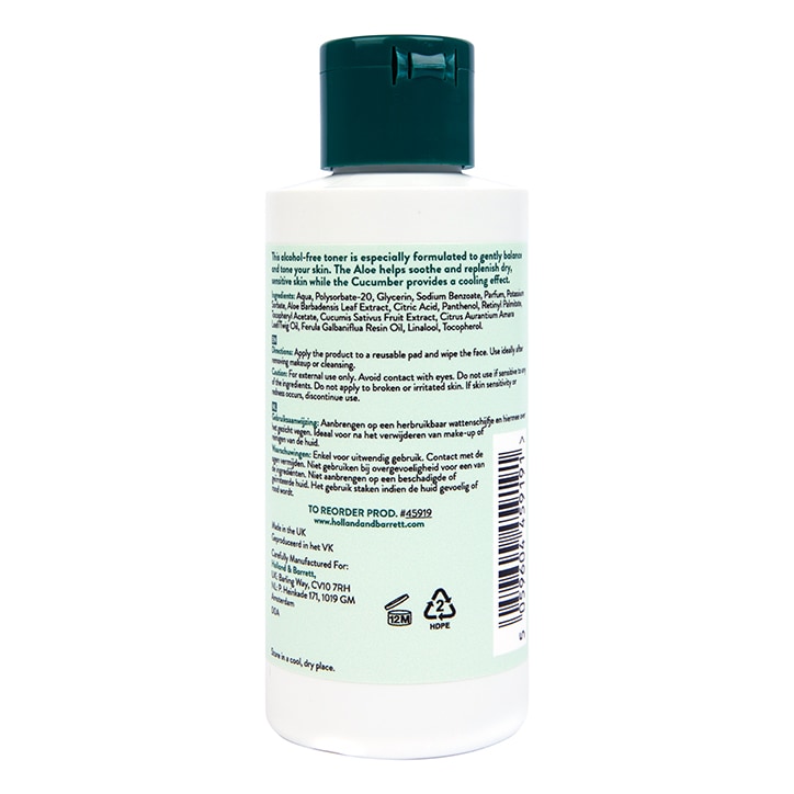 Holland & Barrett Aloe and Cucumber Facial Toner image 2