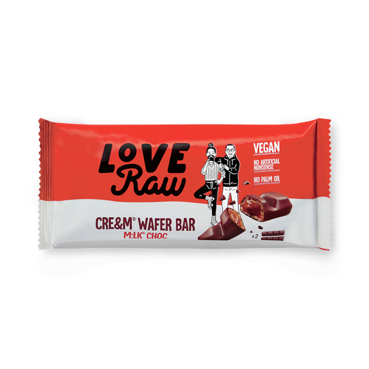 Love Raw 2 Vegan Cre&m Filled Wafer Bars 43g image 1