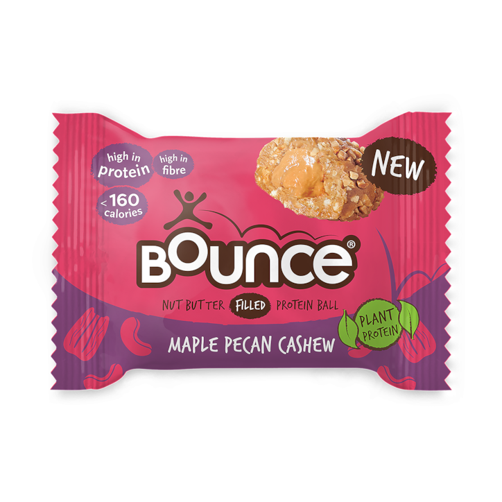 Bounce Cashew Butter Filled Maple & Pecan Plant Protein Ball 35g image 1