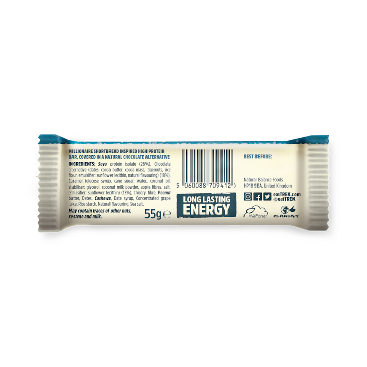 Trek Millionaire Shortbread Power Protein Bar 55g image 2