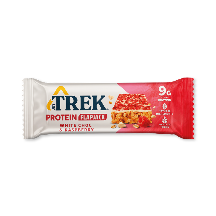 Trek White Chocolate & Raspberry Protein Flapjack 50g image 1