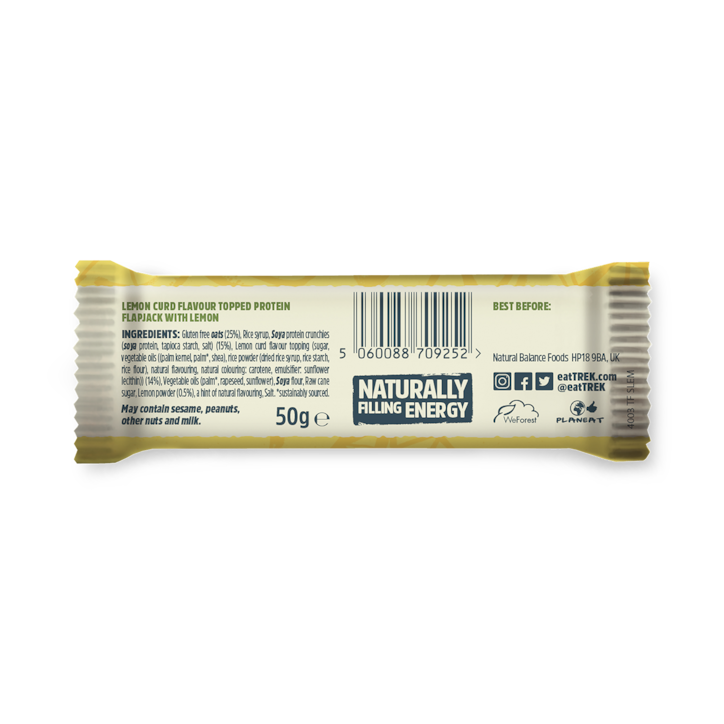 Trek Smooth Lemon Protein Flapjack 50g image 2