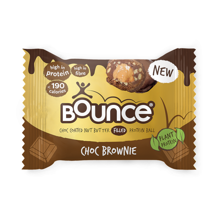 Bounce Dipped Dark Chocolate Brownie Plant Protein Ball 40g image 1