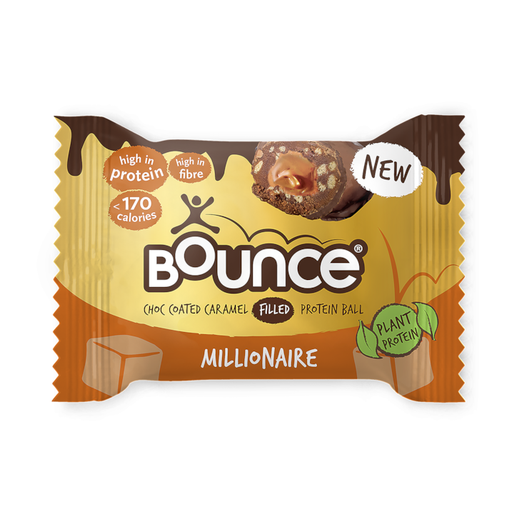 Bounce Dipped Chocolate Caramel Millionaire Plant Protein Ball 40g image 1