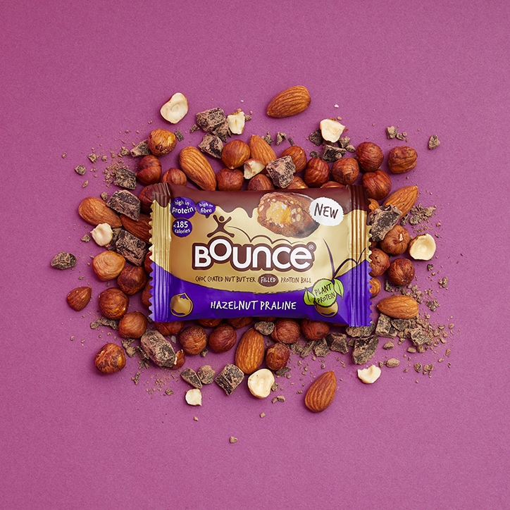 Bounce Dipped Chocolate Hazelnut Praline Protein Ball 40g-4
