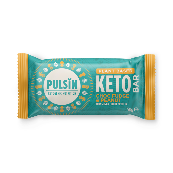 Pulsin Choc Fudge & Peanut Keto Bar 50g image 1