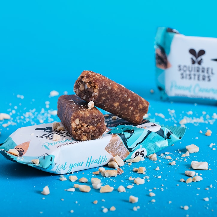 Squirrel Sisters Peanut Caramel Natural Protein Bar 40g image 2