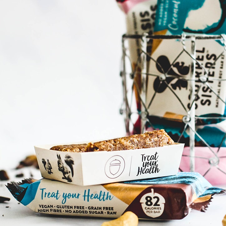 Squirrel Sisters Peanut Caramel Natural Protein Bar 40g image 3