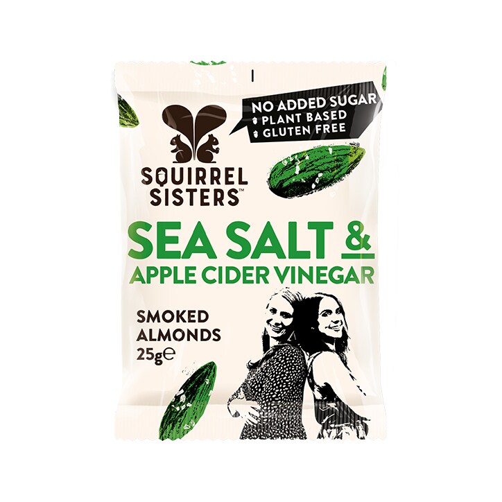 Squirrel Sisters Sea Salt & Apple Cider Vinegar Almonds 25g image 1