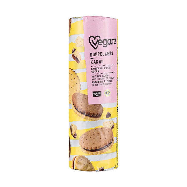 Veganz Organic Sandwich Biscuit Cocoa 400g