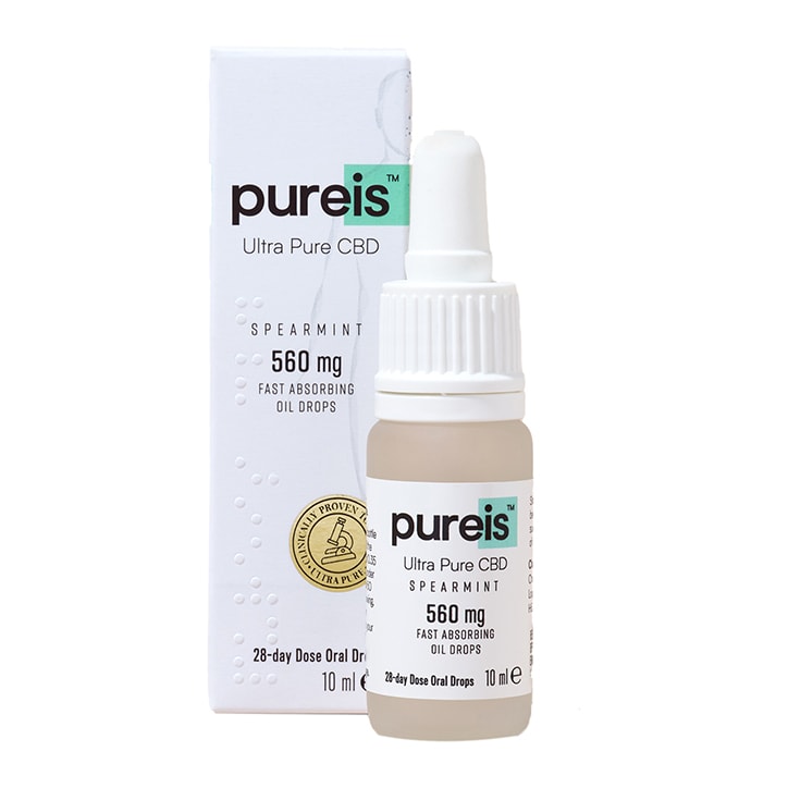 Pureis® Ultra Pure CBD Fast Absorbing Oil 560mg Spearmint Flavour Oral Drops 10ml-1