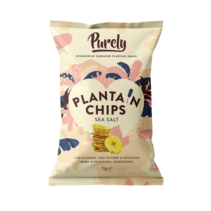 Purely Plantain Chips Sea Salt 75g-1