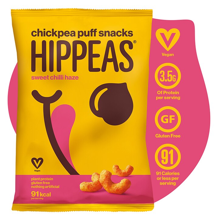Hippeas Sweet Chilli Haze Chickpea Puff Snacks 22g image 2