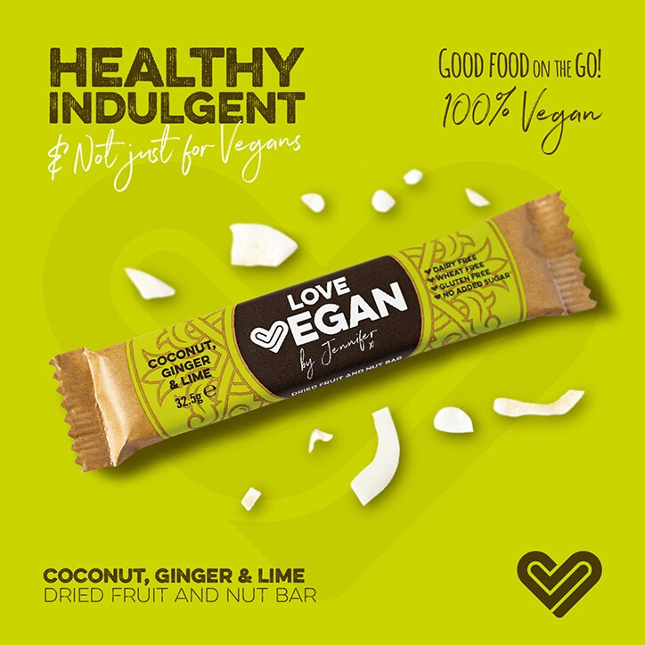 Love Vegan Coconut, Ginger and Lime 32.5g image 2