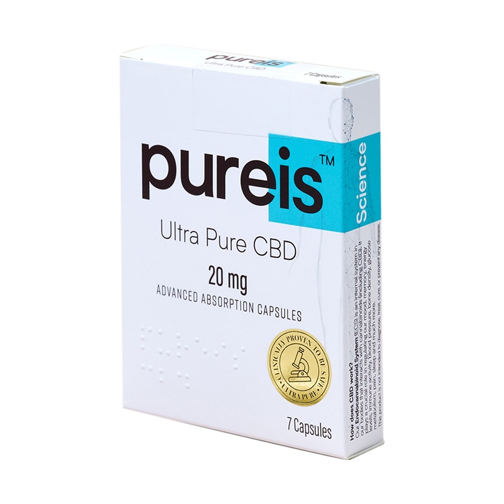 Pureis® Ultra Pure CBD Advanced Absorption 20mg 7 Capsules-1