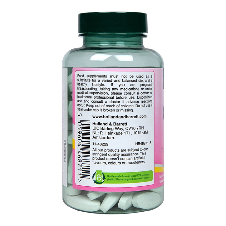 Holland & Barrett Vegan Calcium & Magnesium 120 Tablets-2