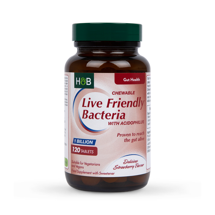 Holland & Barrett Live Friendly Bacteria 1 Billion 120 Tablets image 1
