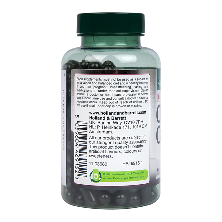 Holland & Barrett Activated Charcoal 120 Capsules-2