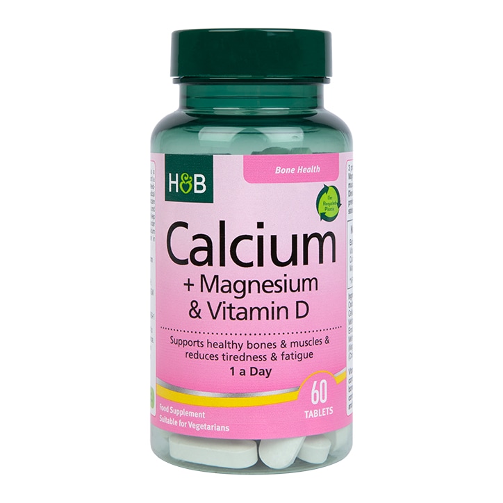 Holland & Barrett Calcium + Magnesium & Vitamin D 60 Tablets-1