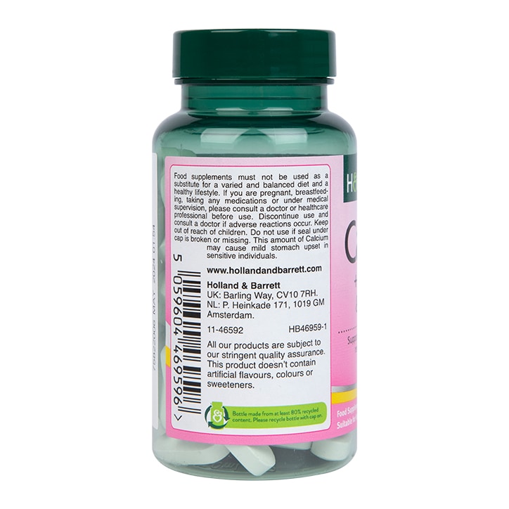 Holland & Barrett Calcium + Magnesium & Vitamin D 60 Tablets-2