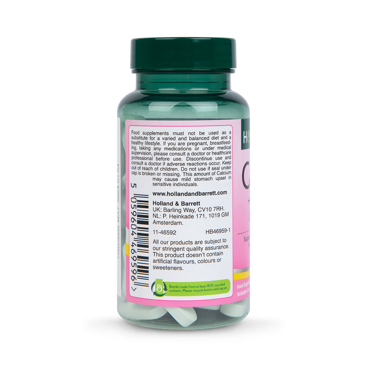 Holland & Barrett Calcium + Magnesium & Vitamin D 60 Tablets image 2