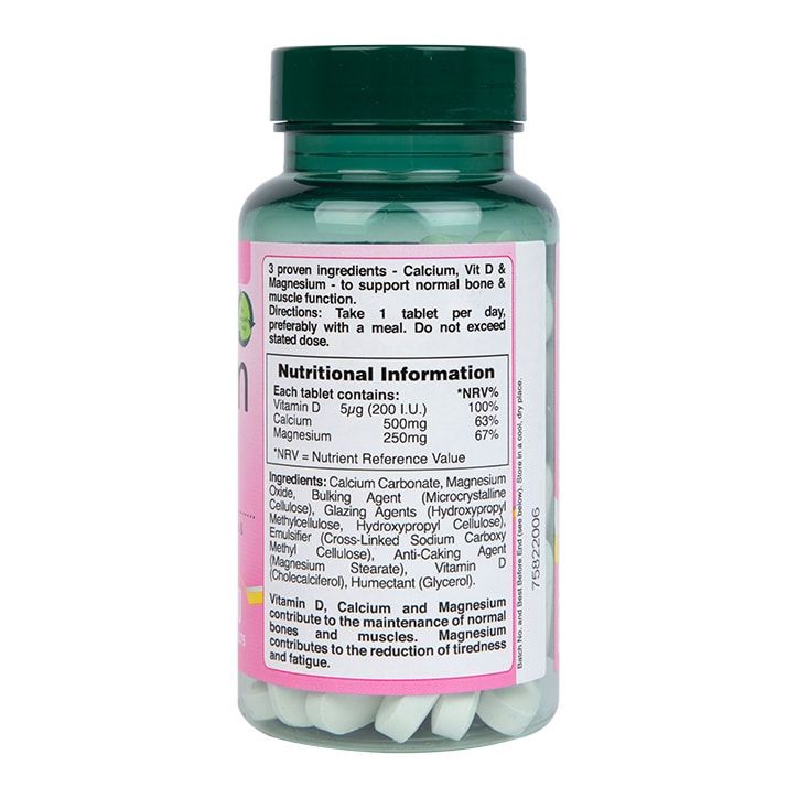 Holland & Barrett Calcium + Magnesium & Vitamin D 60 Tablets-3