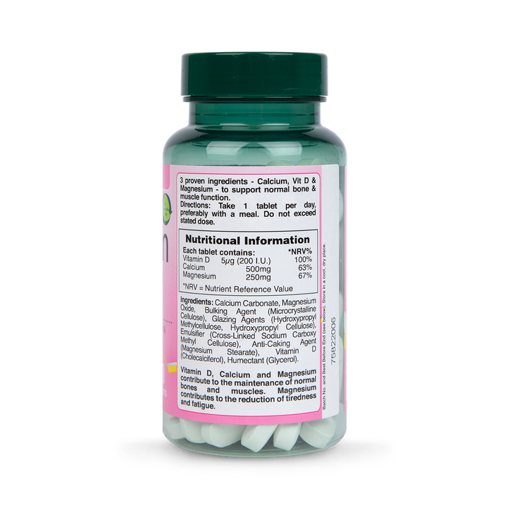 Holland & Barrett Calcium + Magnesium & Vitamin D 60 Tablets image 3