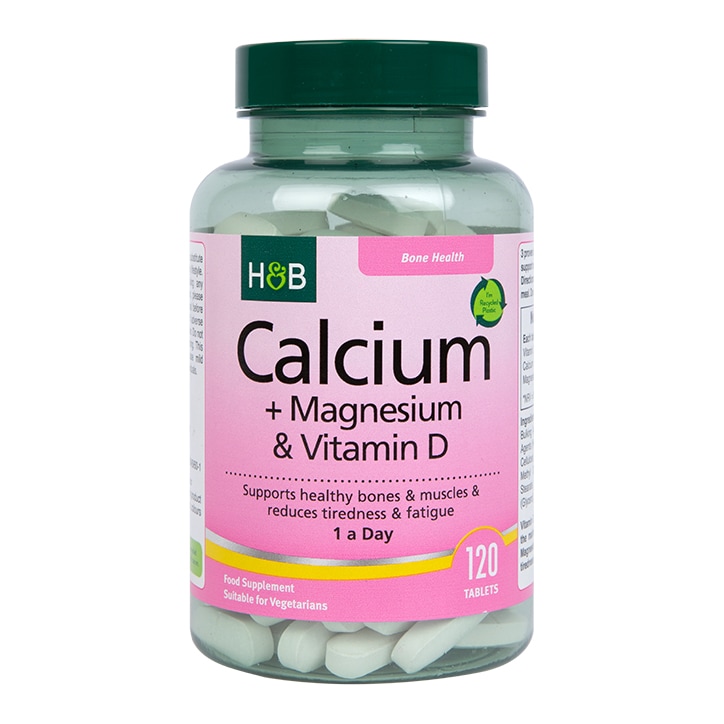 Holland & Barrett Calcium + Magnesium & Vitamin D 120 Tablets-1