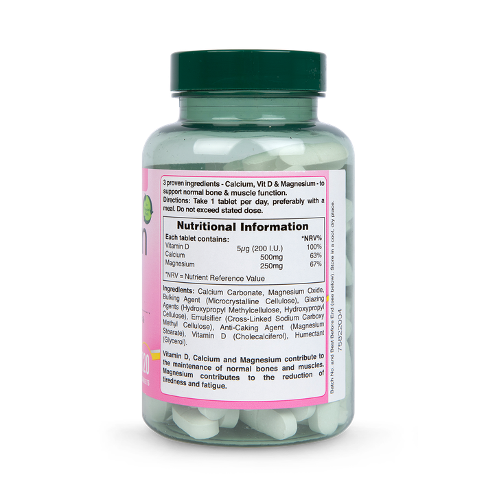 Holland & Barrett Calcium + Magnesium & Vitamin D 120 Tablets image 3