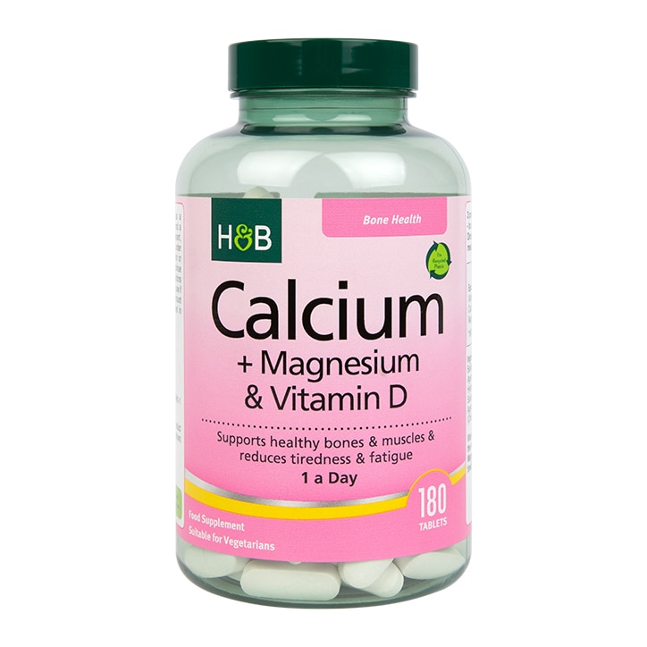 Holland & Barrett Calcium + Magnesium & Vitamin D 180 Tablets-1