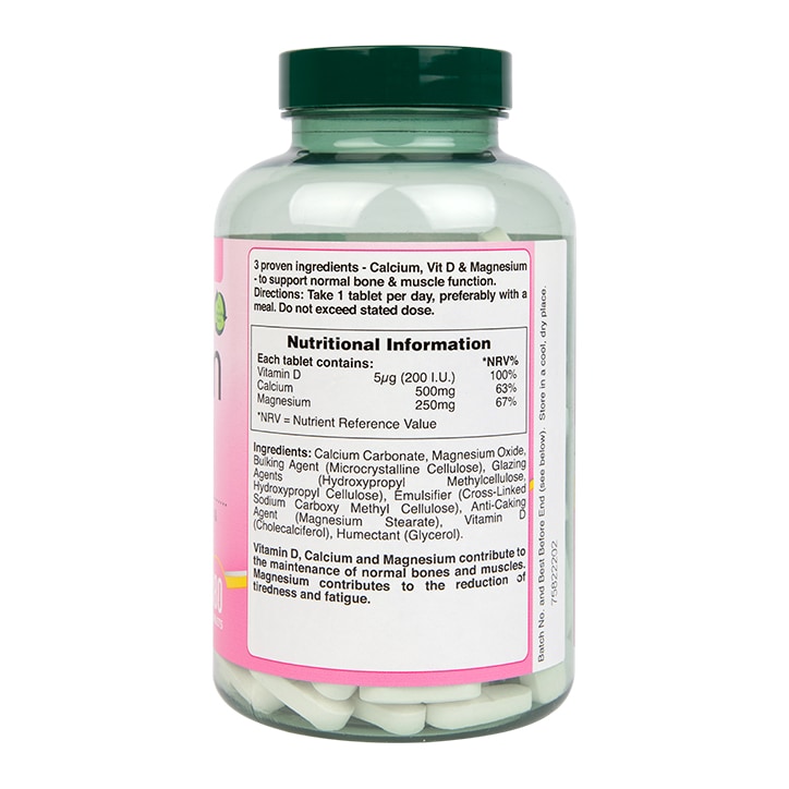 Holland & Barrett Calcium + Magnesium & Vitamin D 180 Tablets-3