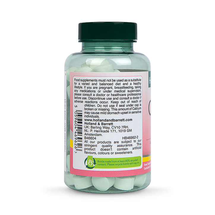 Holland & Barrett Chewable Calcium + Vitamin D 90 Tablets image 2