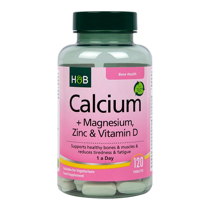 Holland & Barrett Calcium Magnesium Vitamin D & Zinc 120 Tablets-1