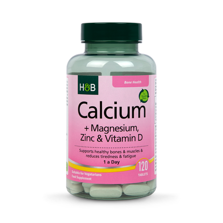 Holland & Barrett Calcium Magnesium Vitamin D & Zinc 120 Tablets image 1