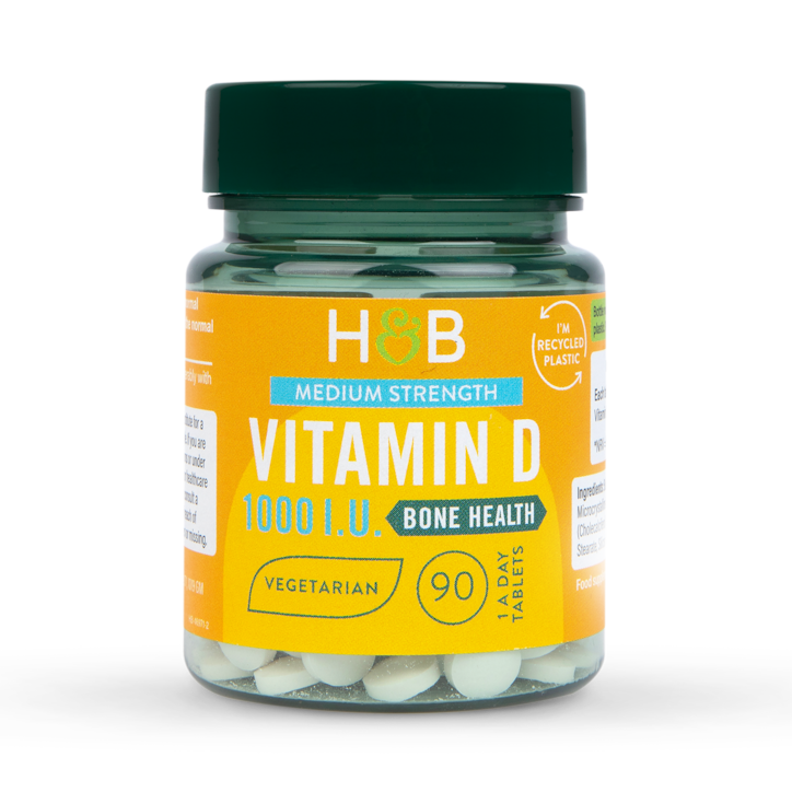 Holland & Barrett Vitamin D 1000 I.U. 25ug 90 Tablets image 1