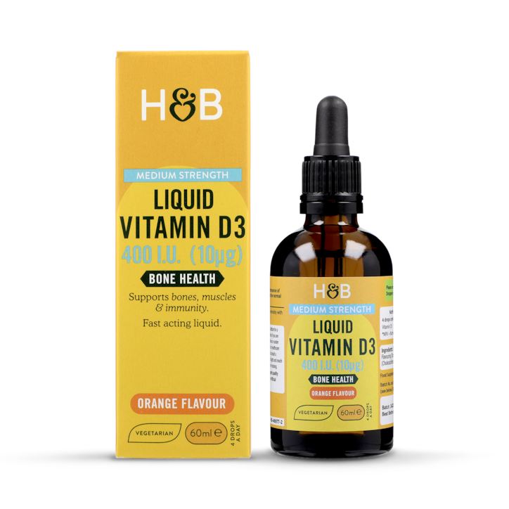 Holland & Barrett Vitamin D 400 I.U. 10ug Liquid 60ml image 1