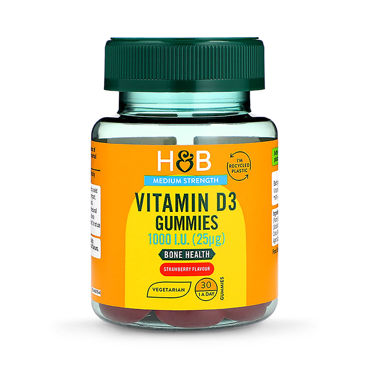 Holland & Barrett Vegetarian Vitamin D 1000 I.U. 25ug 30 Gummies image 1