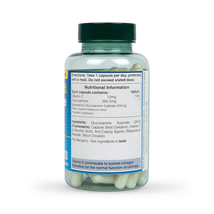 Holland & Barrett Glucosamine Sulphate 500mg 120 Capsules image 3