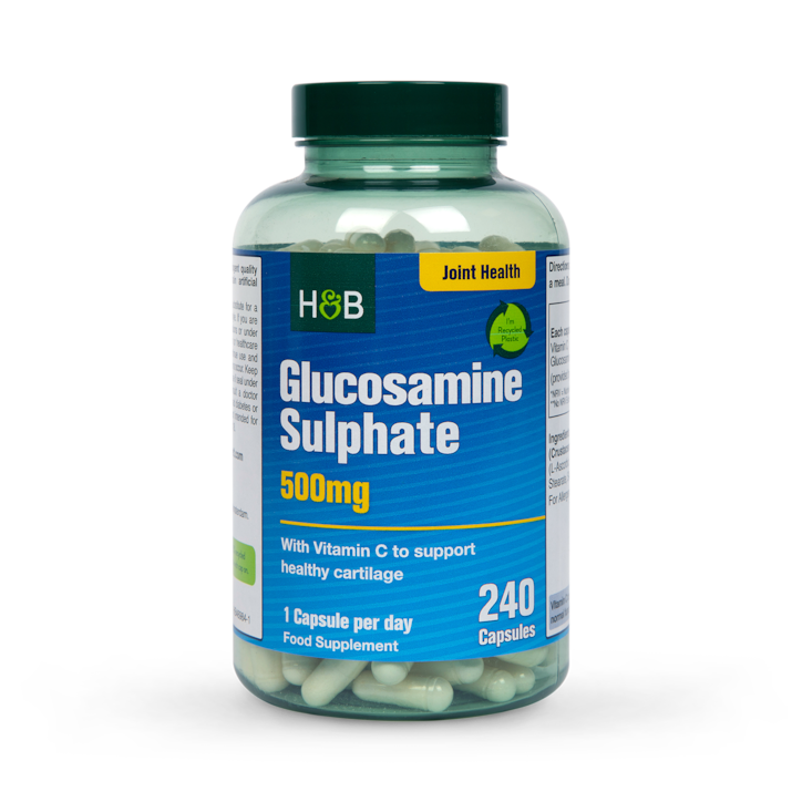 Holland & Barrett Glucosamine Sulphate 500mg 240 Capsules image 1