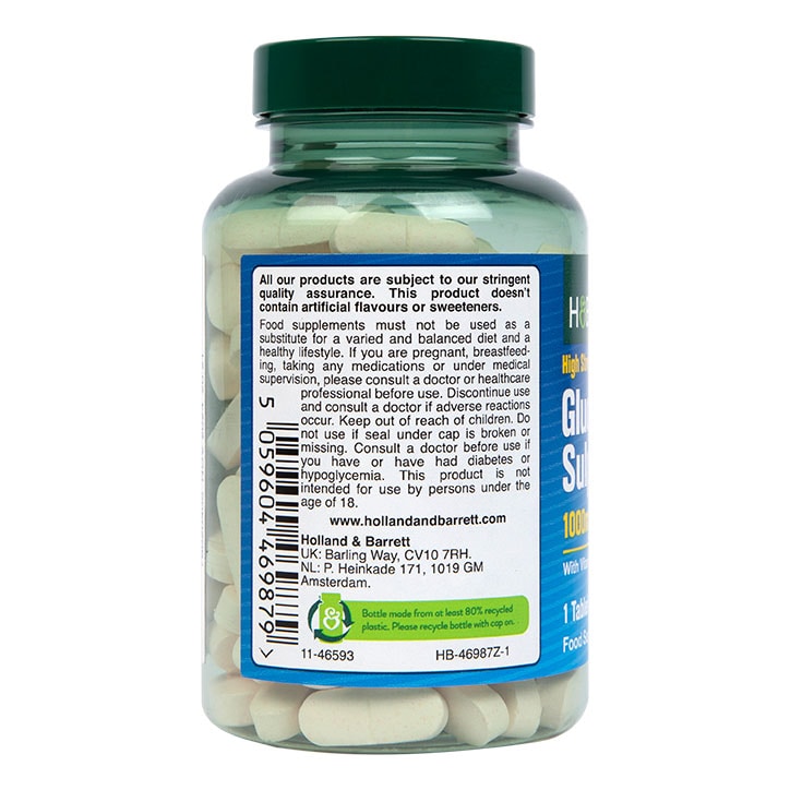 Holland & Barrett Glucosamine Sulphate 1000mg 120 Tablets image 3