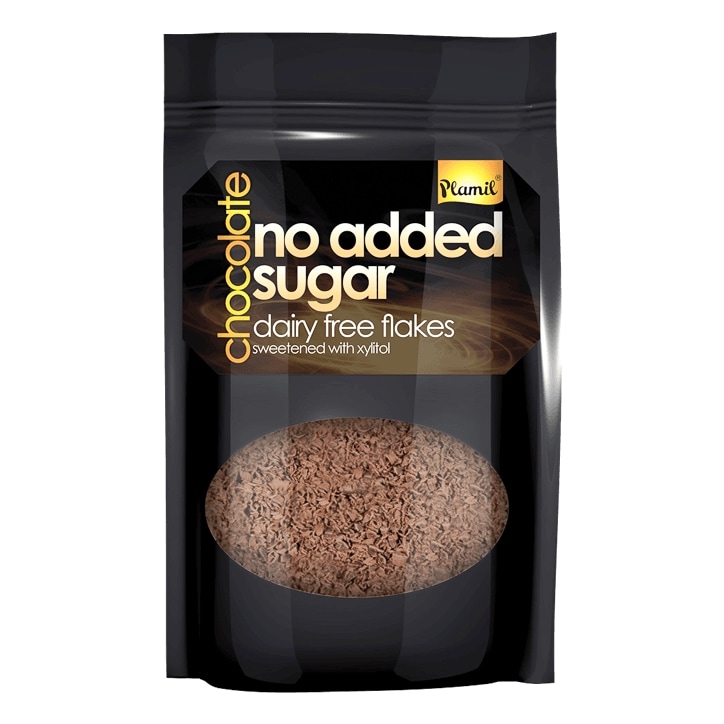 Plamil No Added Sugar Plain Chocolate Flakes 125g
