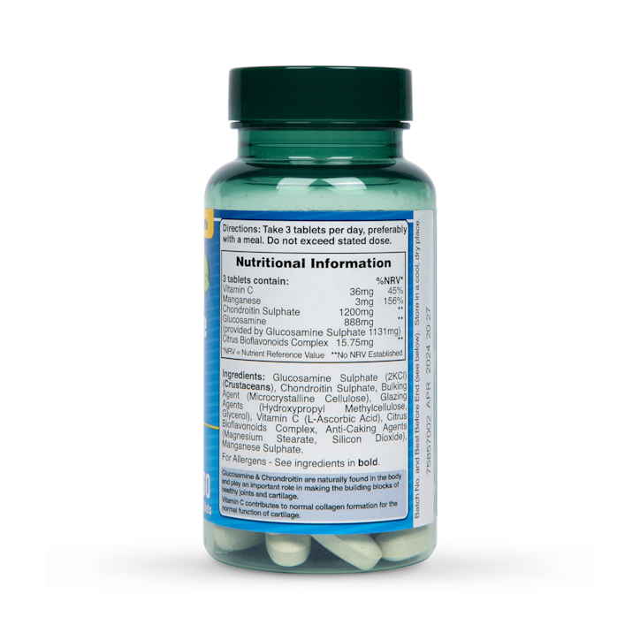 Holland & Barrett High Strength Glucosamine Sulphate & Chondroitin 60 Tablets image 3