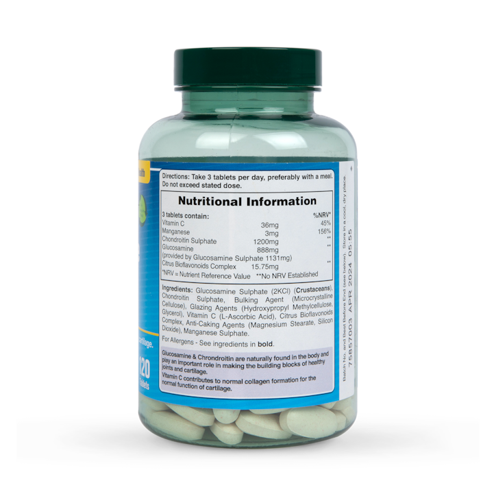 Holland & Barrett High Strength Glucosamine Sulphate & Chondroitin 120 Tablets image 3