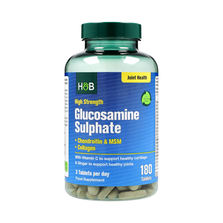 Holland & Barrett High Strength Glucosamine & Chondroitin Complex 180 Tablets image 1