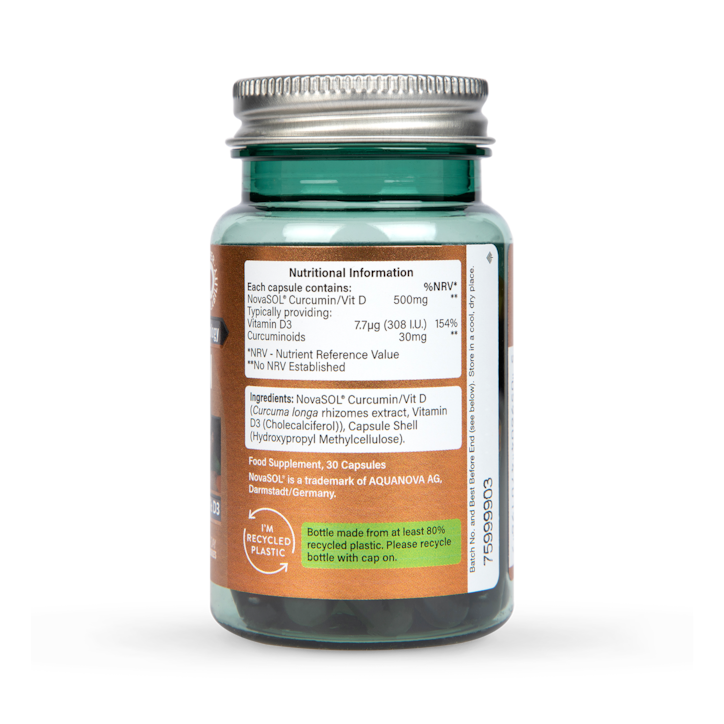 Holland & Barrett Novasol Bio-available Curcumin & Vit D 30 Capsules image 3